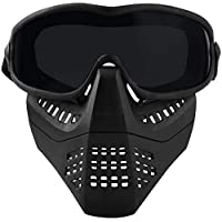 Media máscara de Casco de Airsoft con Gafas Protectoras extraíbles- máscara de Hormiga táctica Airsoft Paintball